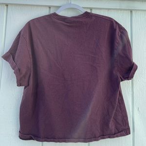 Burgundy/maroon TopShop t-shirt great condition. Only worn a few times